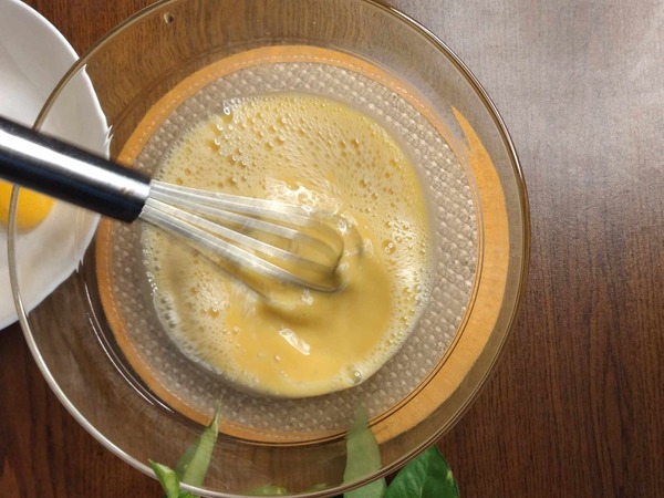 Whisk eggs