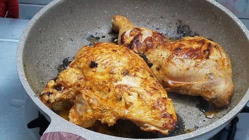 cook marinated chicken
