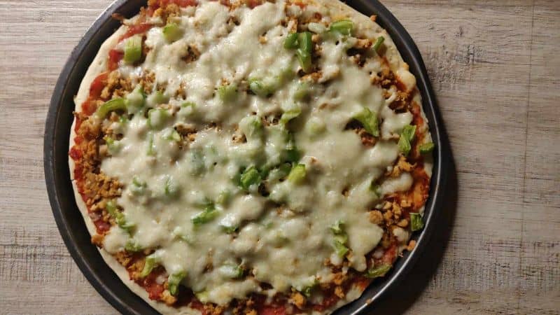 Ground Chicken Pizza